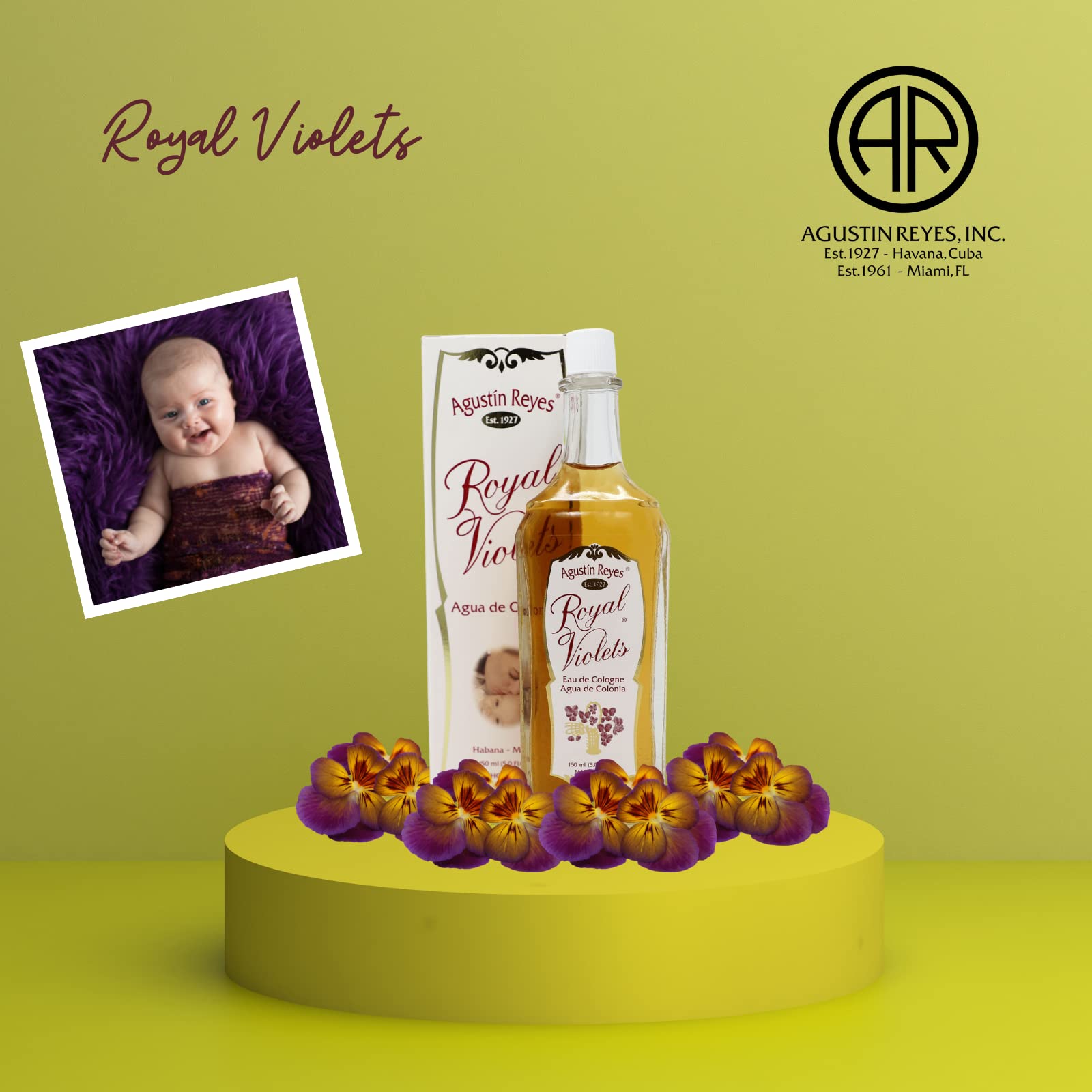 Foto 5 pulgar | Perfume Agustin Reyes Royal Violets Eau De Cologne Para Bebé - Venta Internacional.