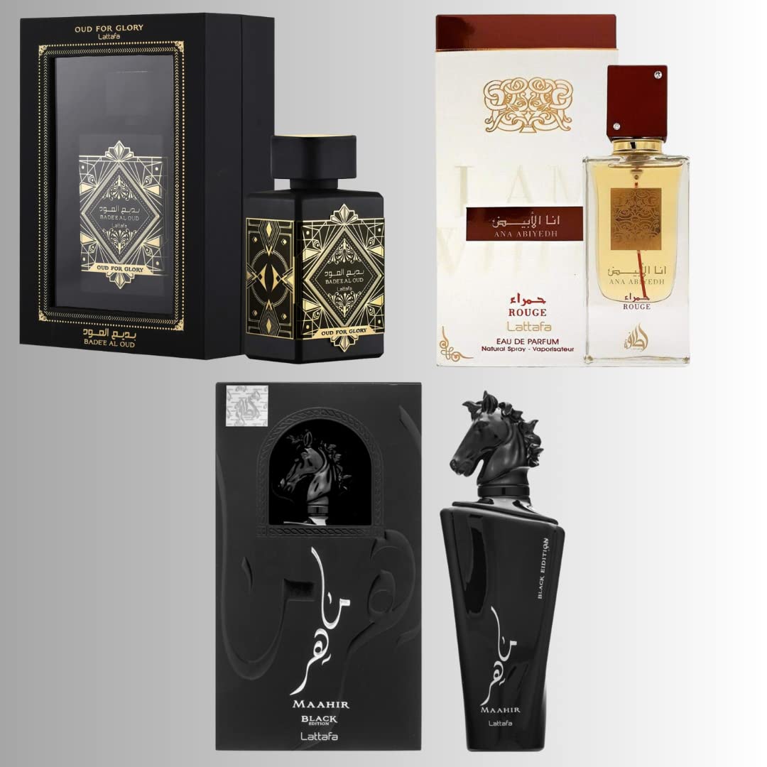 Foto 3 pulgar | Set De 3 Piezas De Perfume Lattafa Fakhar Unisex (100 Ml) Bade'e Al Oud - Venta Internacional.