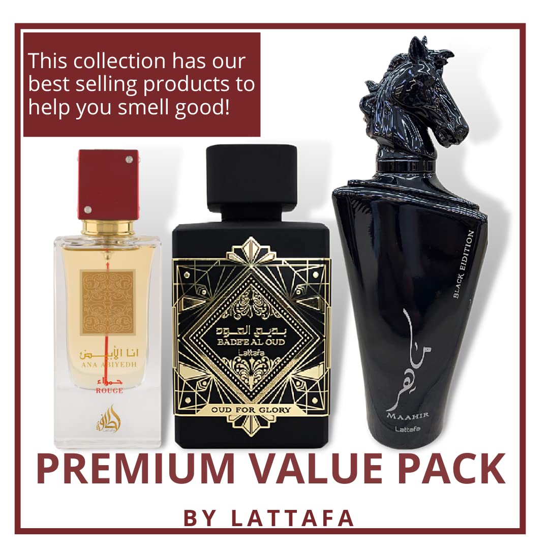 Foto 4 pulgar | Set De 3 Piezas De Perfume Lattafa Fakhar Unisex (100 Ml) Bade'e Al Oud - Venta Internacional.