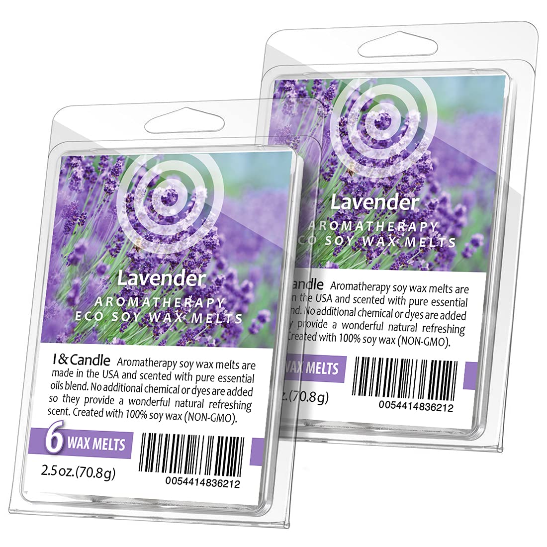 Foto 2 pulgar | Wax Melts I & Candle, Aromaterapia, 100% Cera De Soja Y Lavanda, Paquete De 2 - Venta Internacional.