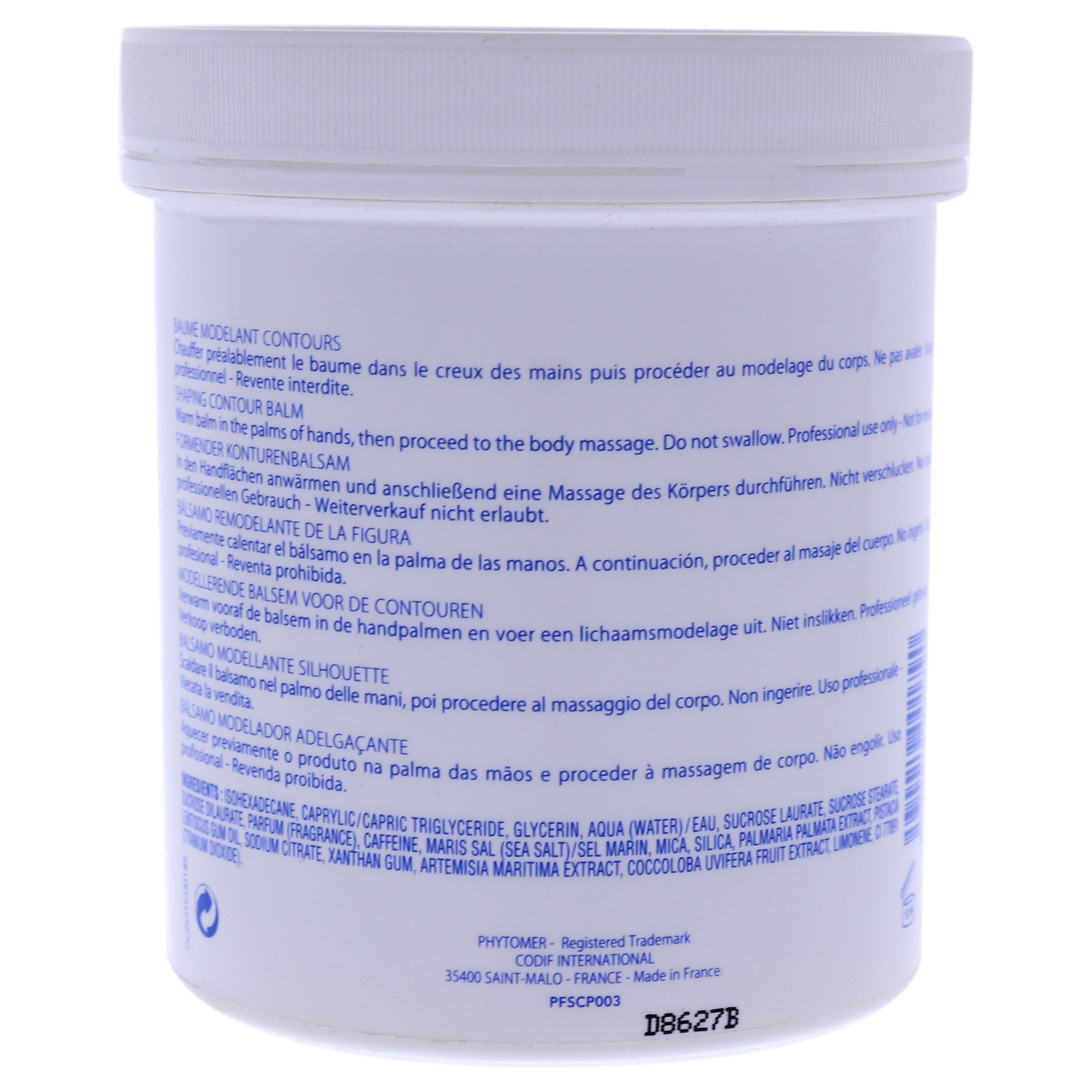 Foto 4 pulgar | Bálsamo Modelador De Contorno Phytomer Para Mujer, 500 Ml - Venta Internacional.