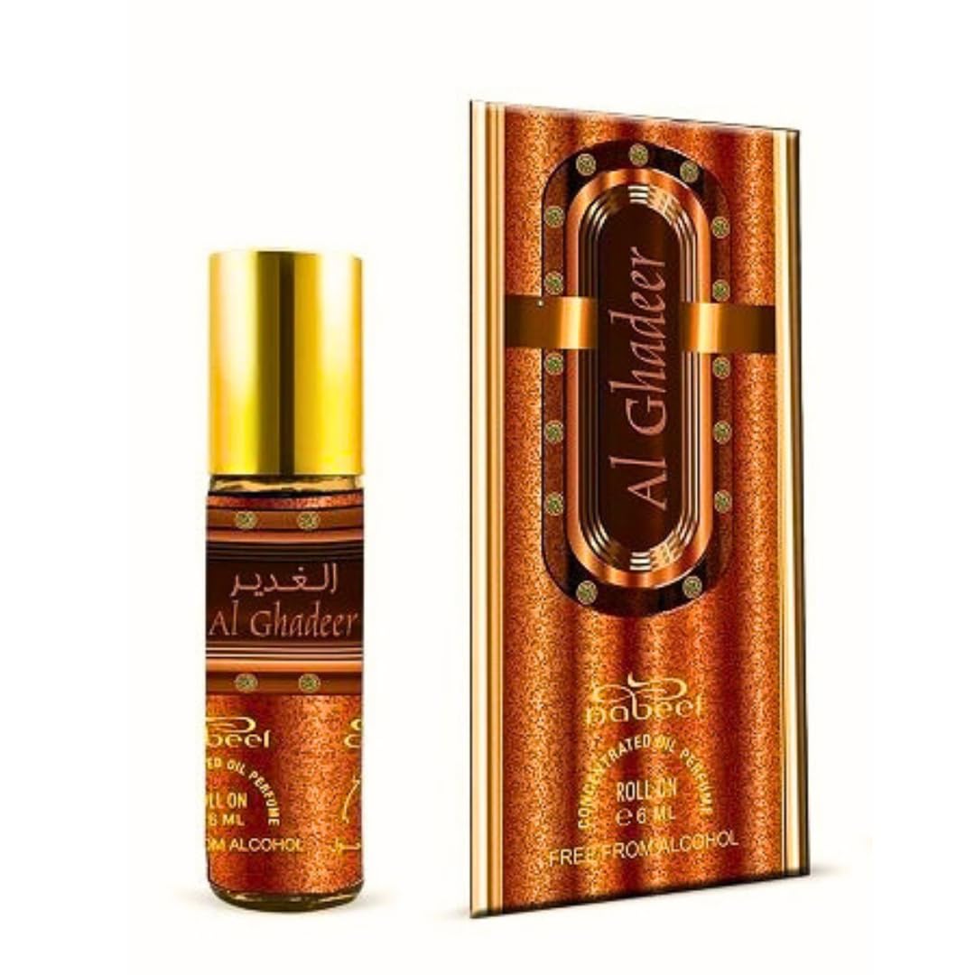 Perfume Al Ghadeer Roll-on 6 ml de Nabeel Paquete de 3 para Mujer - Venta Internacional