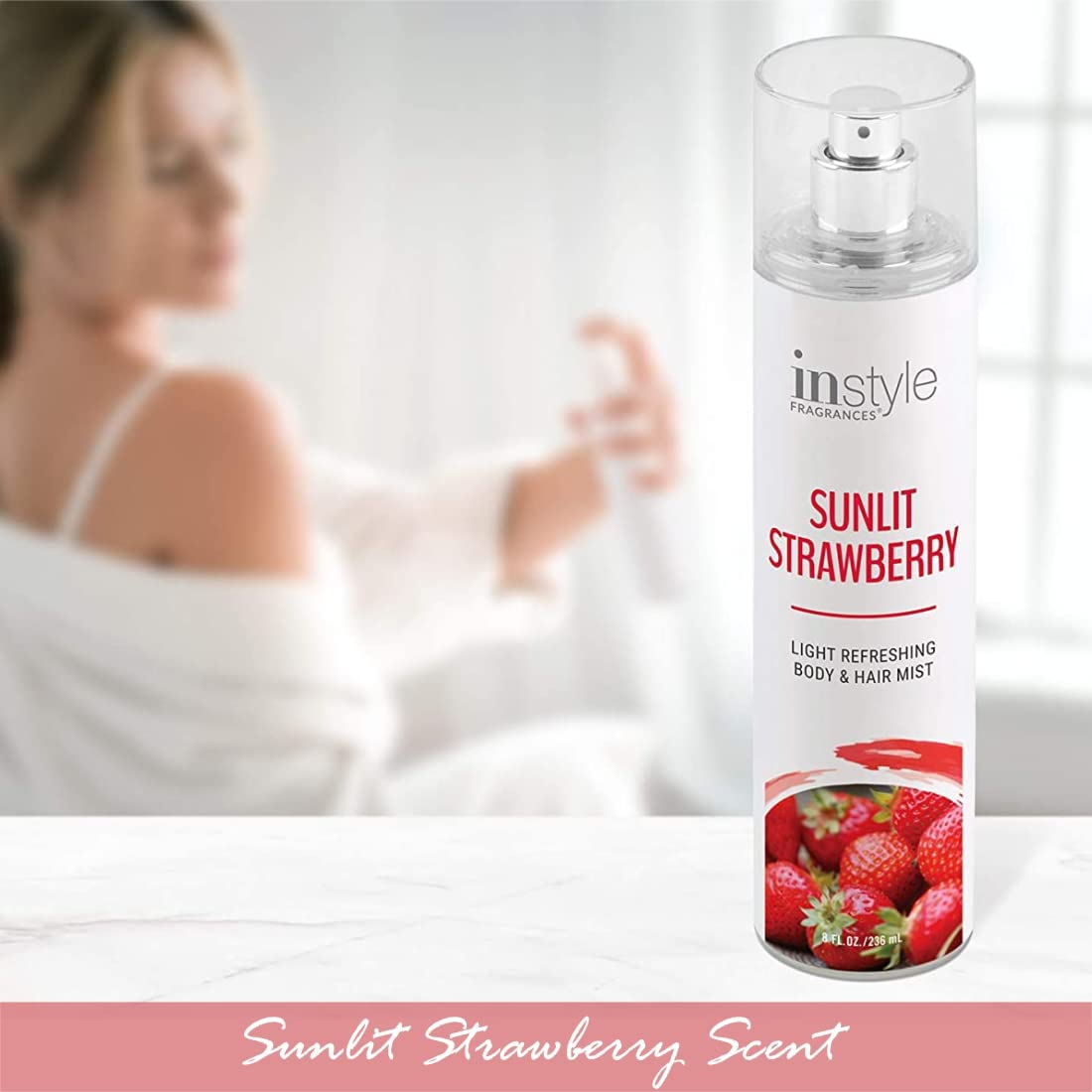 Foto 4 pulgar | Bruma Corporal y Capilar Instyle Fragrances Sunlit Strawberry 240 ml - Venta Internacional