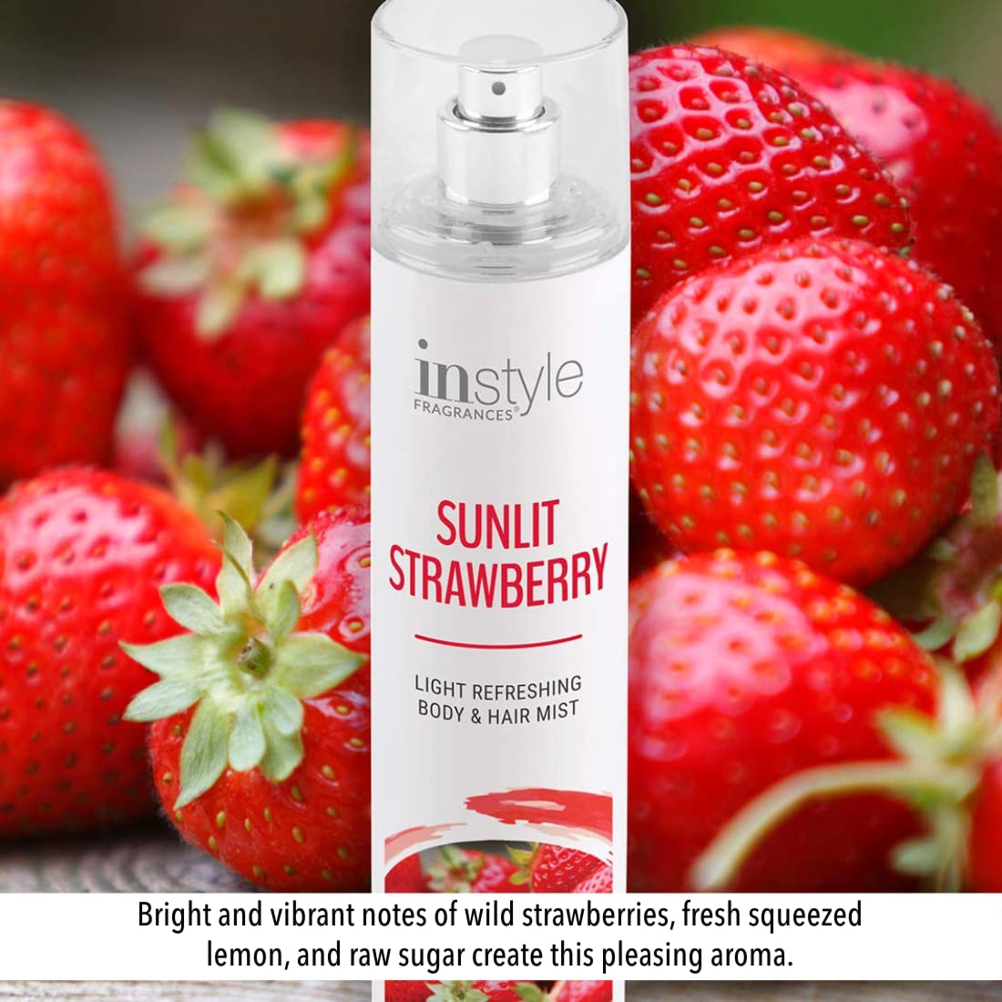 Foto 5 pulgar | Bruma Corporal y Capilar Instyle Fragrances Sunlit Strawberry 240 ml - Venta Internacional