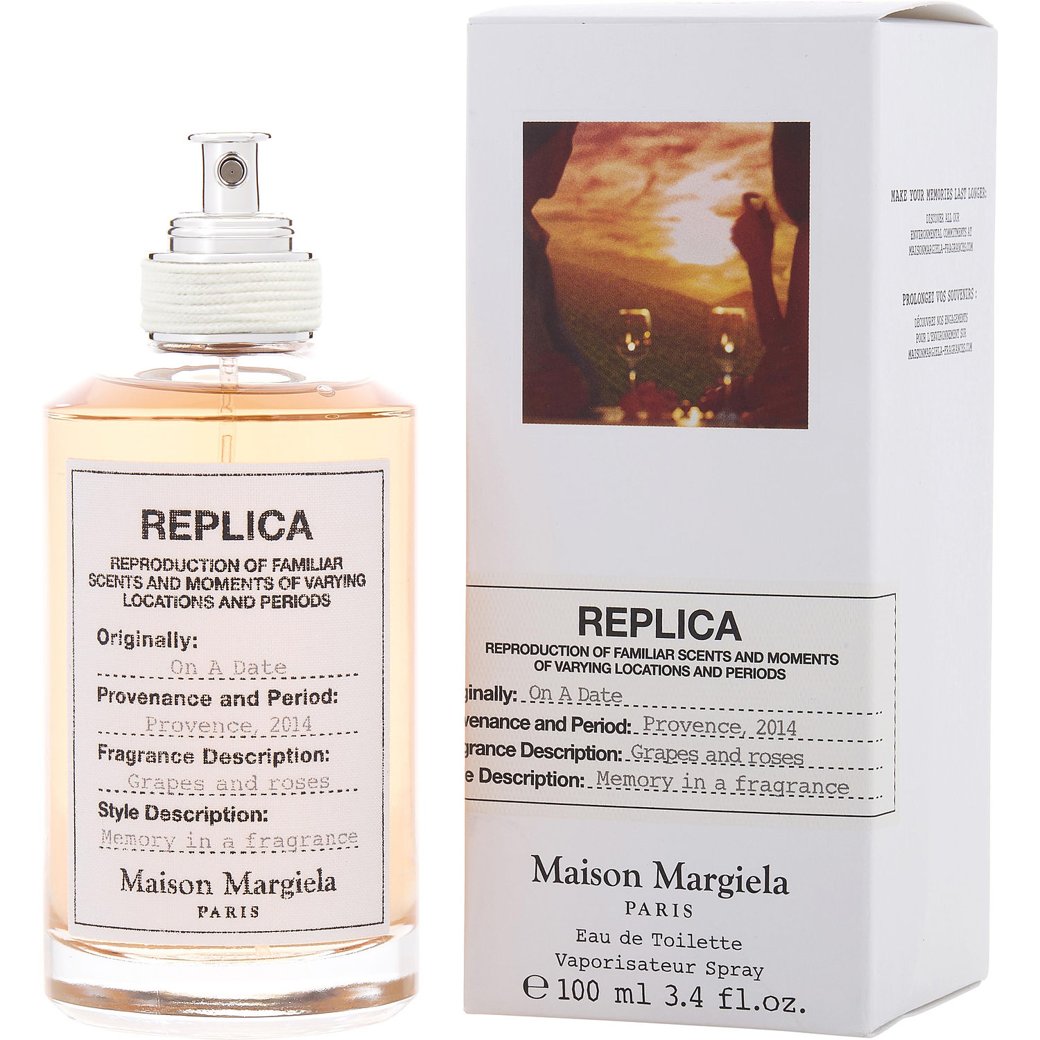 Foto 2 pulgar | Perfume Maison Margiela Replica On A Date Edt 100 Ml para Mujer - Venta Internacional