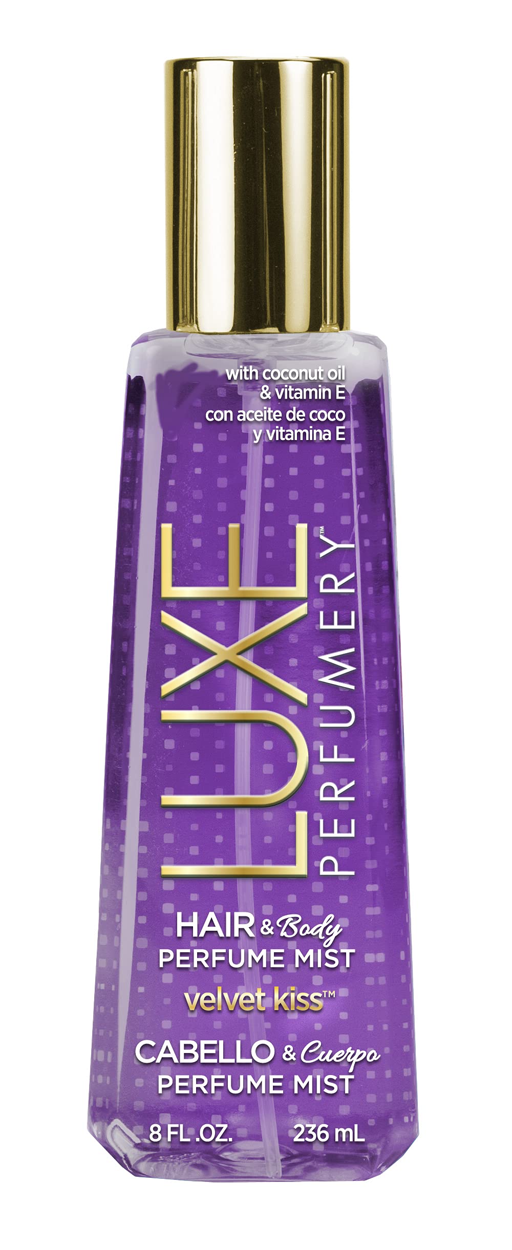 Perfume Mist Luxe Perfumery Velvet Kiss Para Cabello Y Cuerpo 240 Ml - Venta Internacional