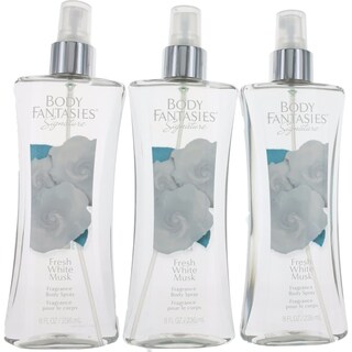 Foto 1 | Perfume Corporal Body Fantasies Fresh White Musk 240 ml X3 - Venta Internacional