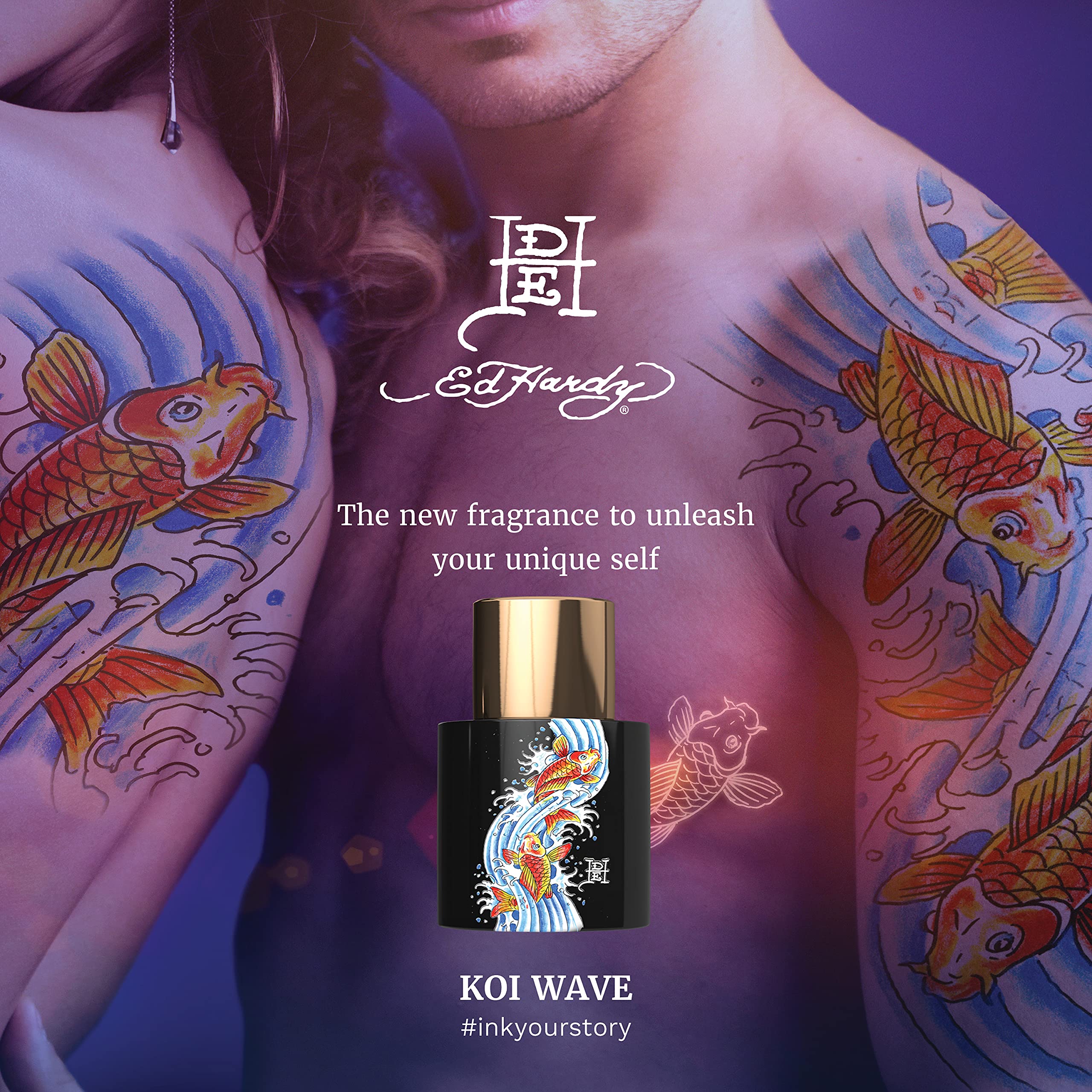 Foto 4 pulgar | Spray Corporal Perfume Ed Hardy Koi Wave 240 ml Unisex - Venta Internacional
