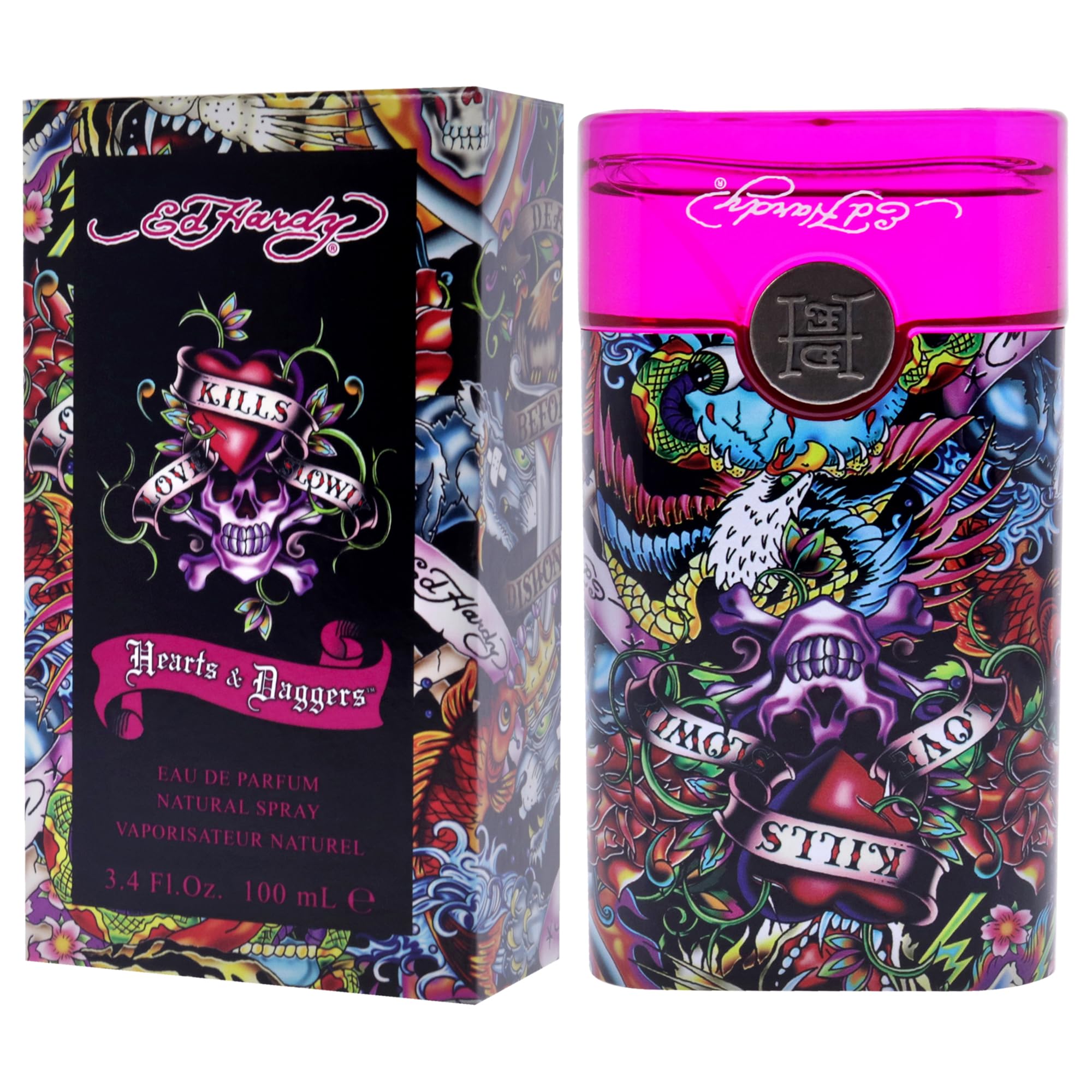 Foto 5 pulgar | Perfume Hardy Hearts & Daggers De Christian Audigier Para Mujer, 100 Ml - Venta Internacional.