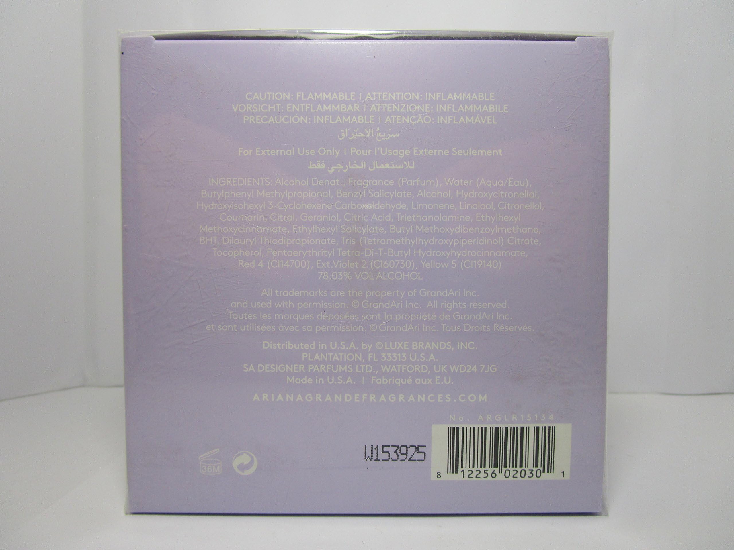 Foto 5 pulgar | Perfume Ariana Grande Ari Eau De Parfum 100 Ml Para Mujer - Venta Internacional.