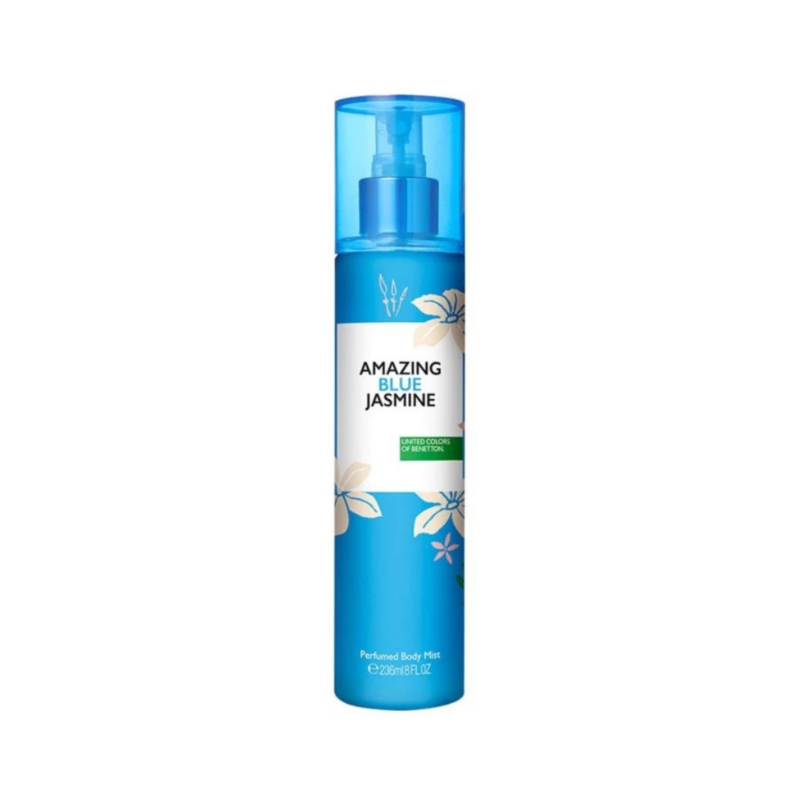 Foto 2 pulgar | Bruma Corporal Benetton Amazing Blue Jasmine 236 Ml Para Mujer - Venta Internacional