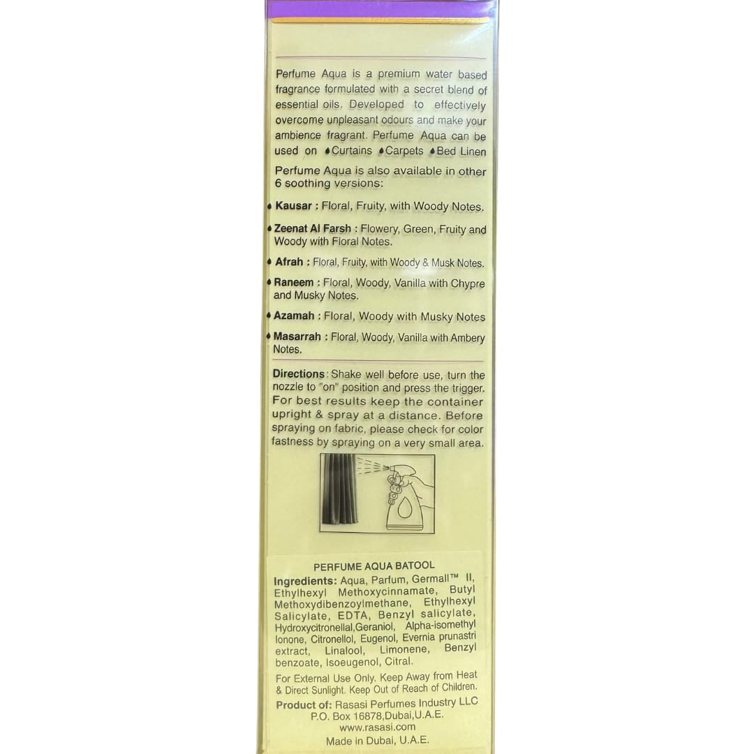 Foto 6 pulgar | Perfume Rasasi Aqua Batool 375 Ml para Mujer-Venta Internacional