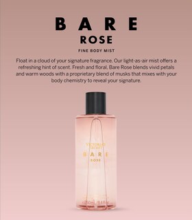 Foto 2 | Bruma Corporal Victoria's Secret Bare Rose Fine Para Mujer 250 Ml - Venta Internacional