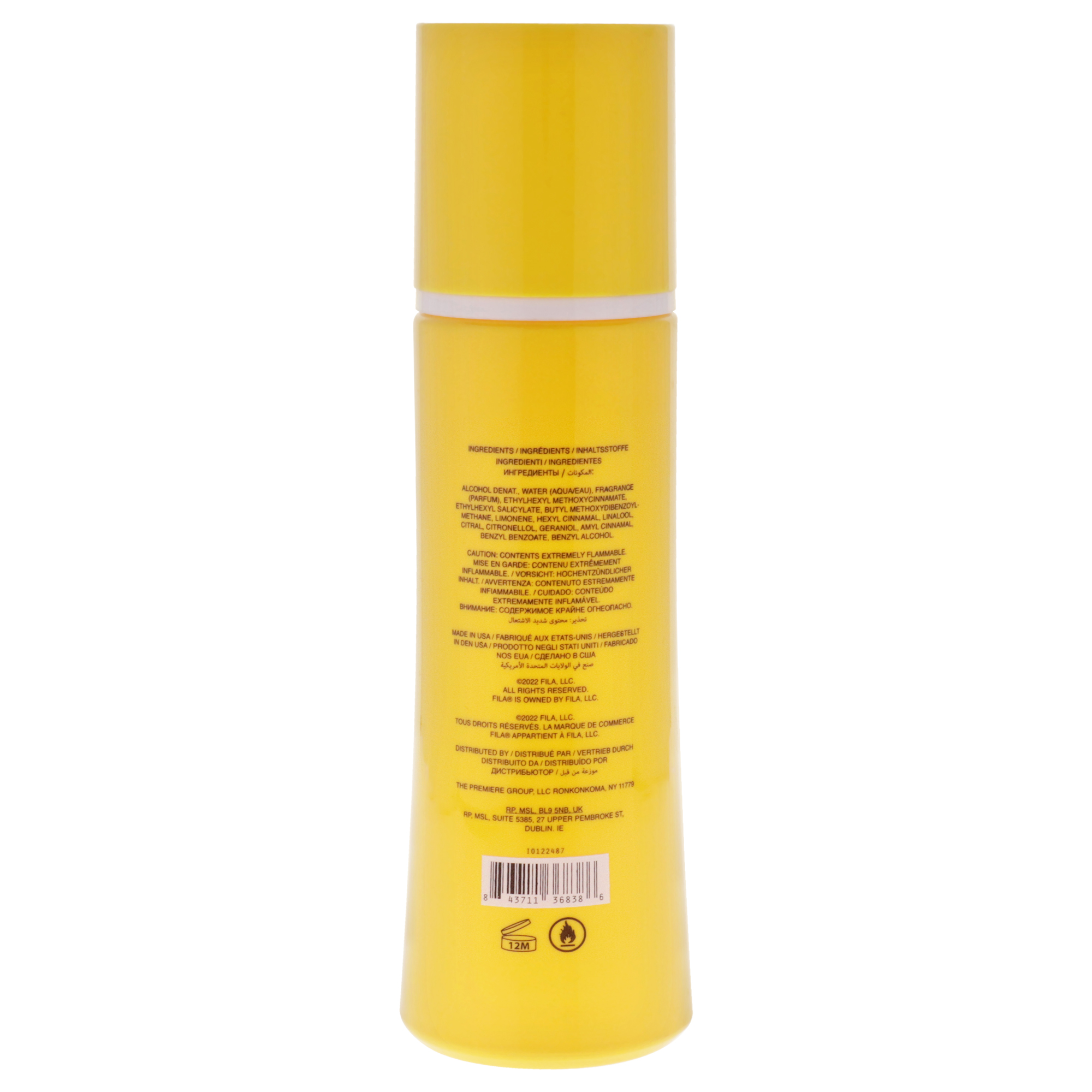Foto 3 pulgar | Spray Corporal Fila Fresh Yellow Para Mujer 250 Ml - Venta Internacional