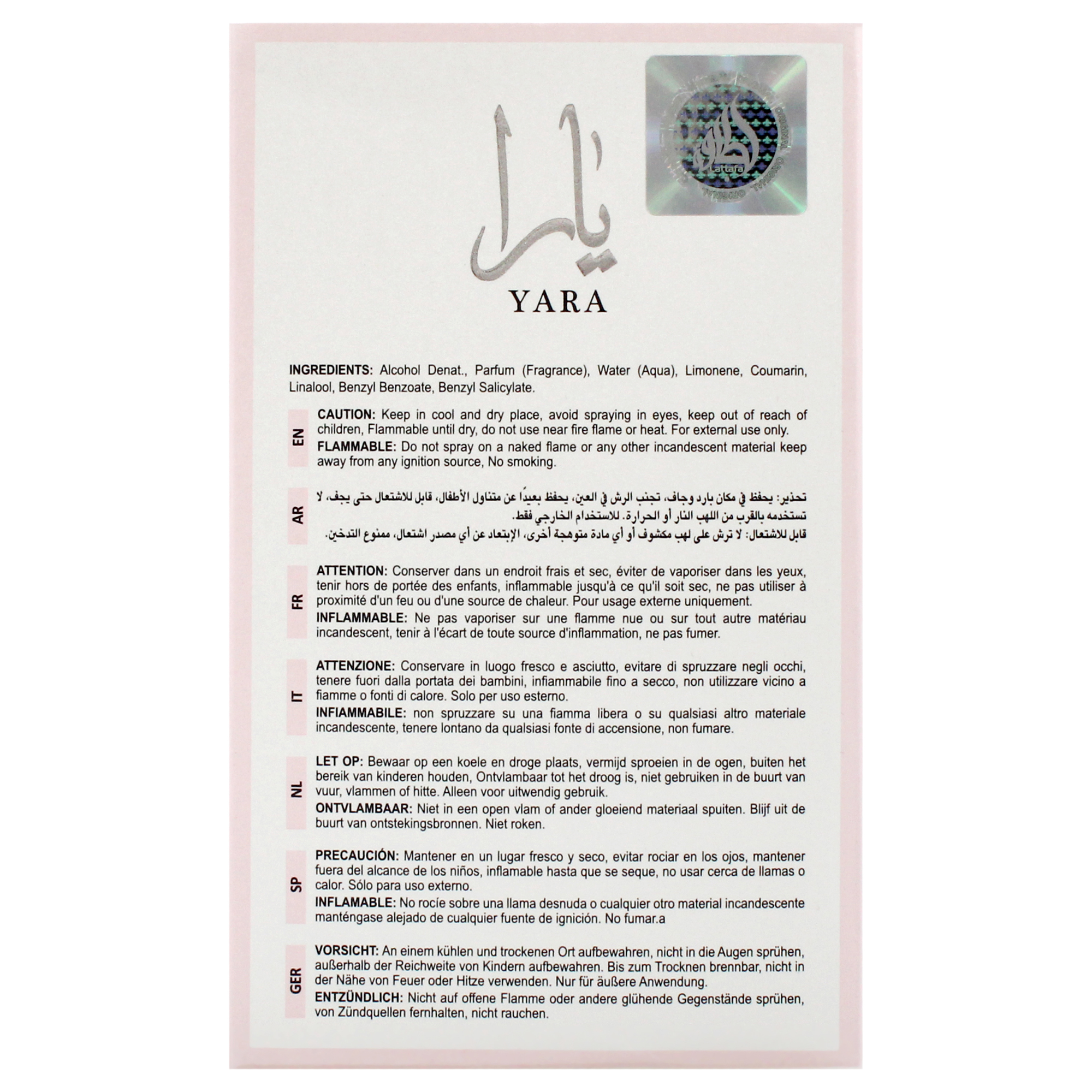 Foto 8 pulgar | Perfume Lattafa Yara Edp 100 Ml para Mujer - Venta Internacional