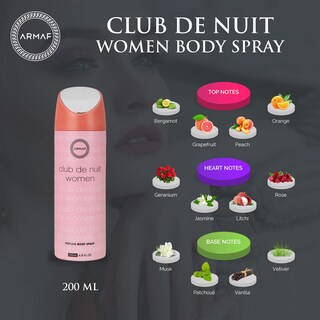 Foto 6 | Spray Corporal Armaf Club De Nuit para Mujer 200 ml - Venta Internacional