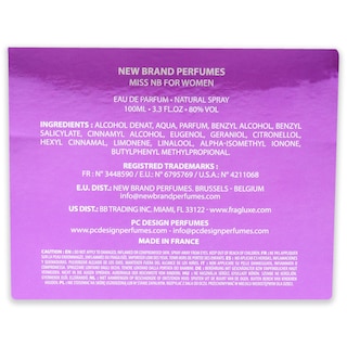 Foto 6 | Perfume New Brand Miss Edp 100 ml Para Mujer - Venta Internacional