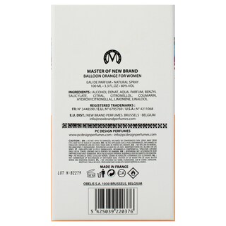 Foto 7 | Perfume Master Of Orange New Brand Eau De Parfum 100 ml para Mujer - Venta Internacional