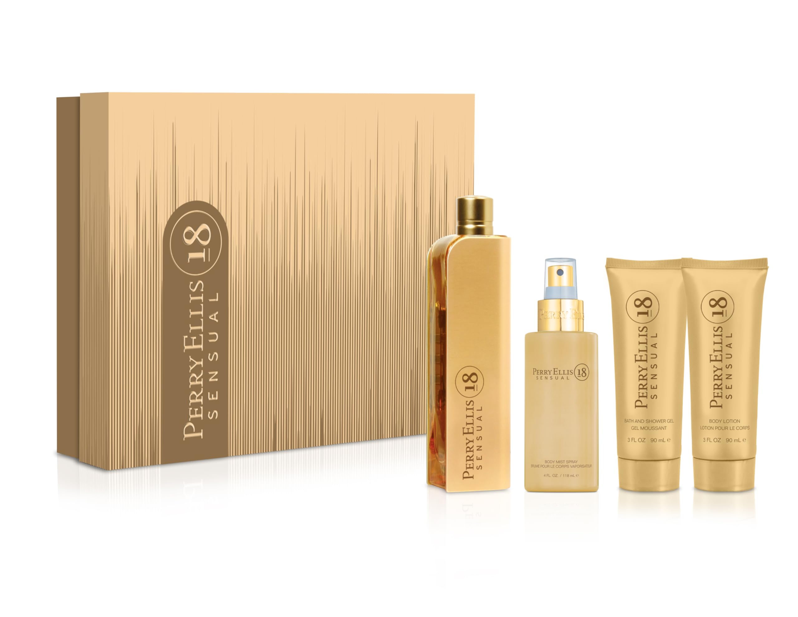 Set de Regalo de Perfume Perry Ellis 18 Sensual para Mujer - Venta Internacional