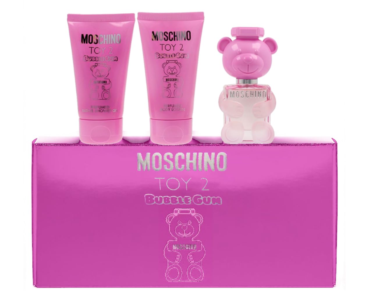 Set De Regalo De Perfume Moschino Toy 2 Bubble Gum Mini Para Mujer - Venta Internacional