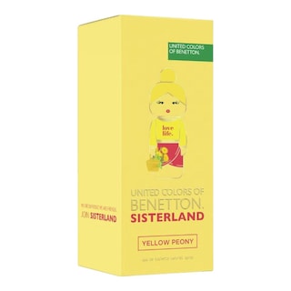 Foto 2 | Benetton Sisterland Yellow Peony Edt 80 Ml - Fragancia Floral Frutal para Mujeres