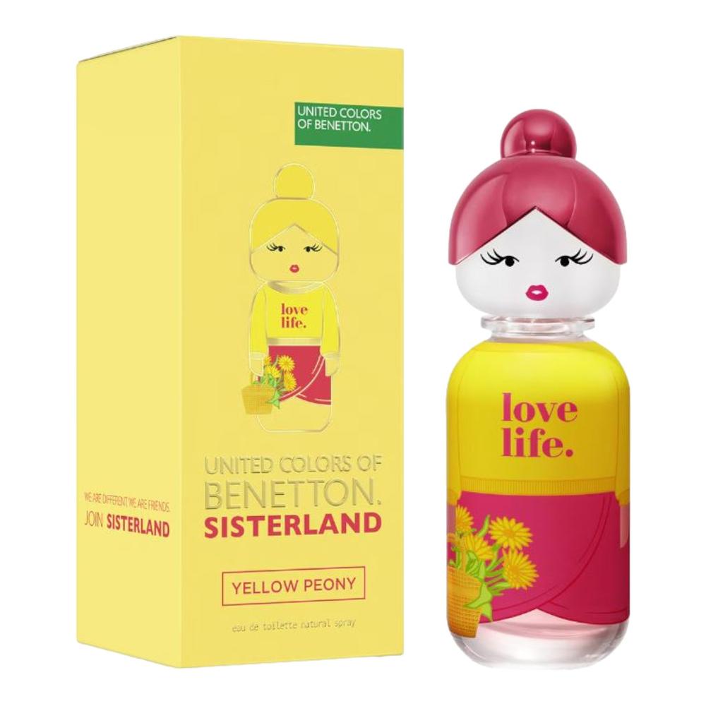 Foto 4 pulgar | Benetton Sisterland Yellow Peony Edt 80 Ml - Fragancia Floral Frutal para Mujeres