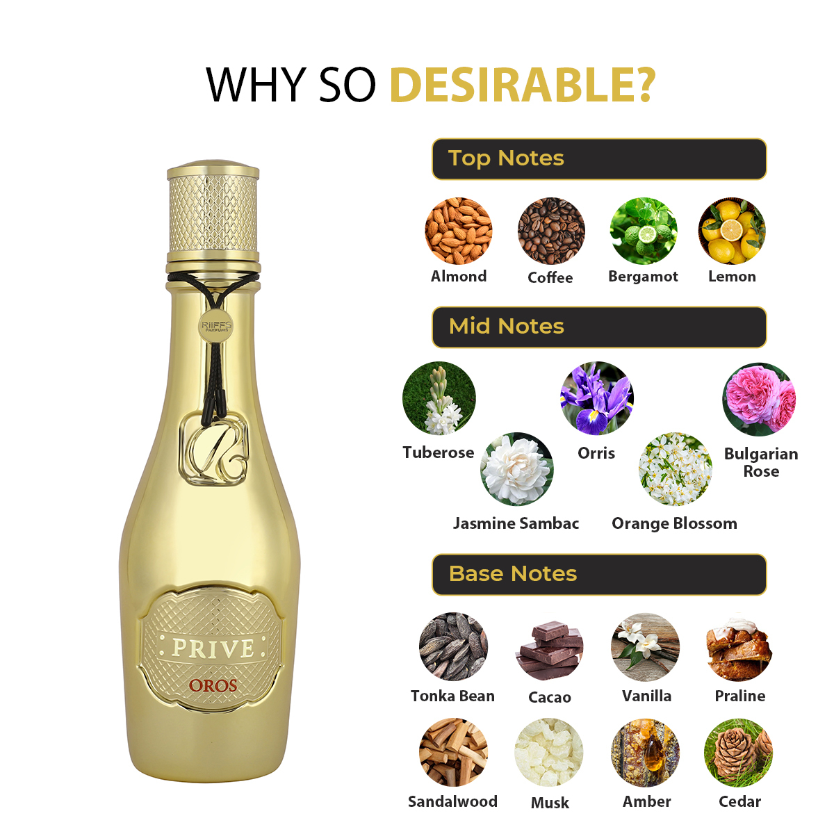 Foto 4 pulgar | Perfume Riiffs Prive Oros Edp 100 Ml para Mujer