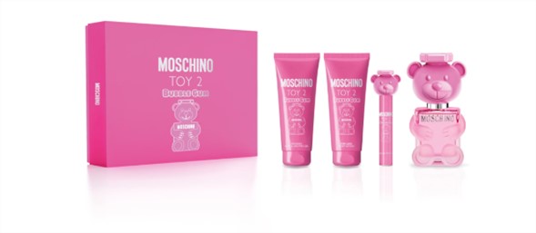 Foto 2 pulgar | Set De Regalo Perfume Moschino Toy 2 Bubble Gum 100 Ml Edt 4 Piezas Para Mujer
