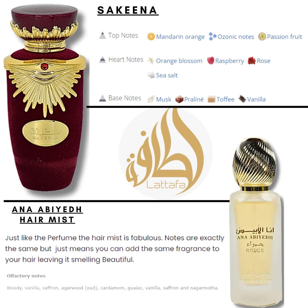 Foto 5 pulgar | Perfume Sakeena Edp 100ml y Bruma Capilar Ana Abiyedh - Venta Internacional