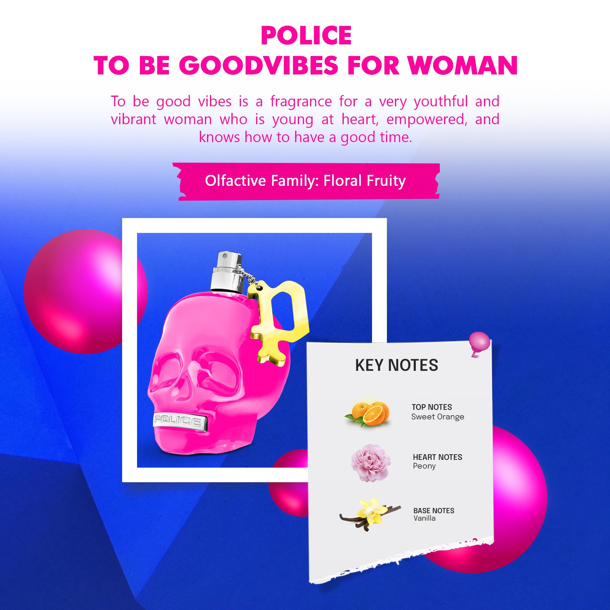 Foto 5 pulgar | Perfume Police To Be Good Vibes Edt 125 Ml Para Mujer - Venta Internacional.