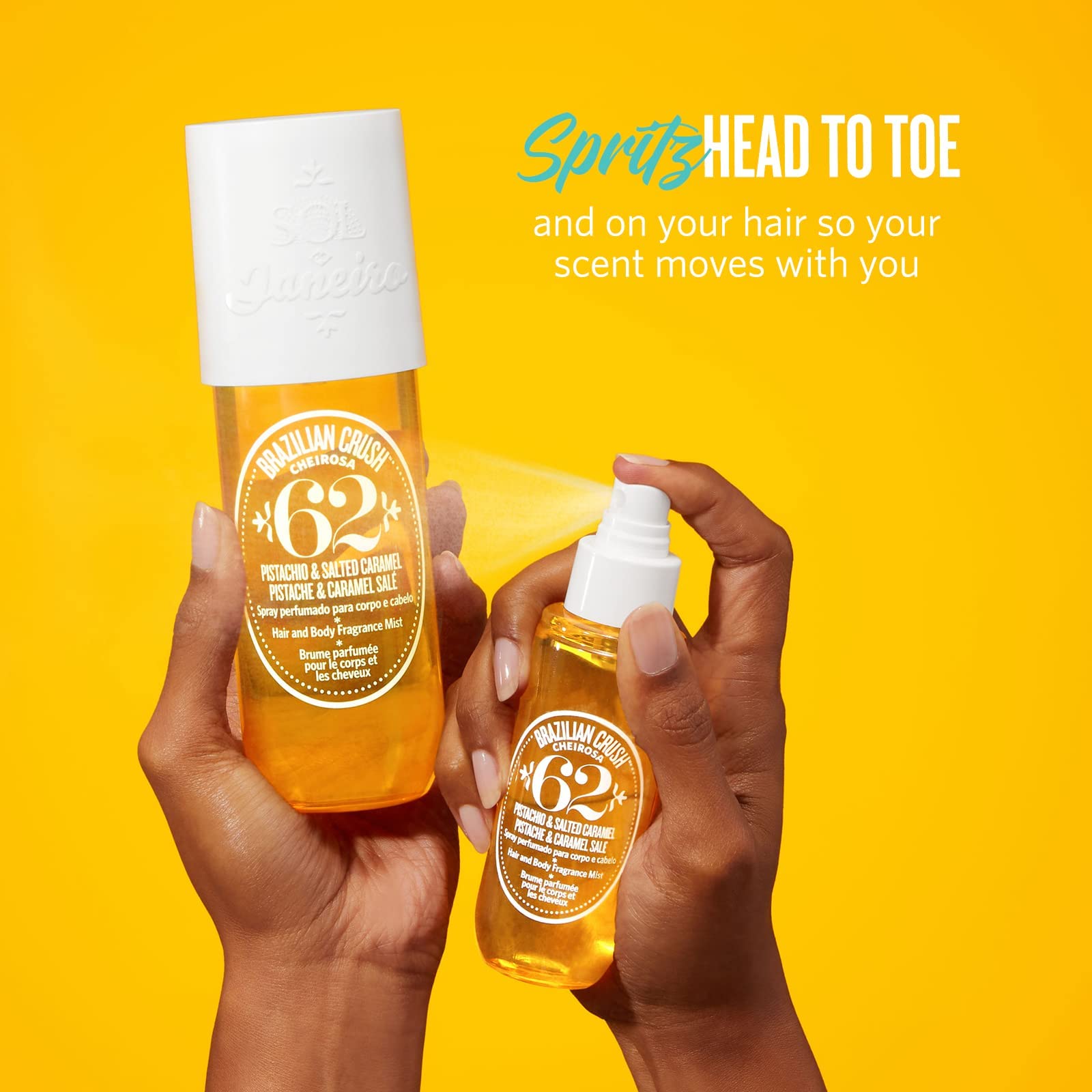 Foto 6 pulgar | Bruma Aromática Sol De Janeiro Cheirosa '62 para Cabello Y Cuerpo 240 Ml - Venta Internacional