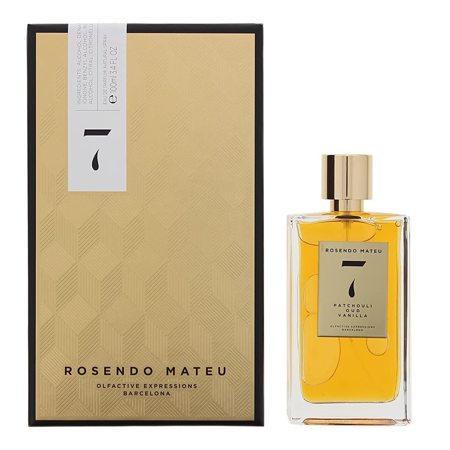 Perfume Rosendo Mateu No 7 Patchouli Oud Vanilla Eau De Parfum, 100 Ml - Venta Internacional.