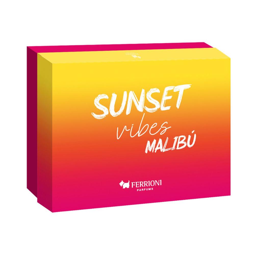 Foto 4 pulgar | Set Ferrioni Sunset Vibes Malibú Edt 3 Piezas