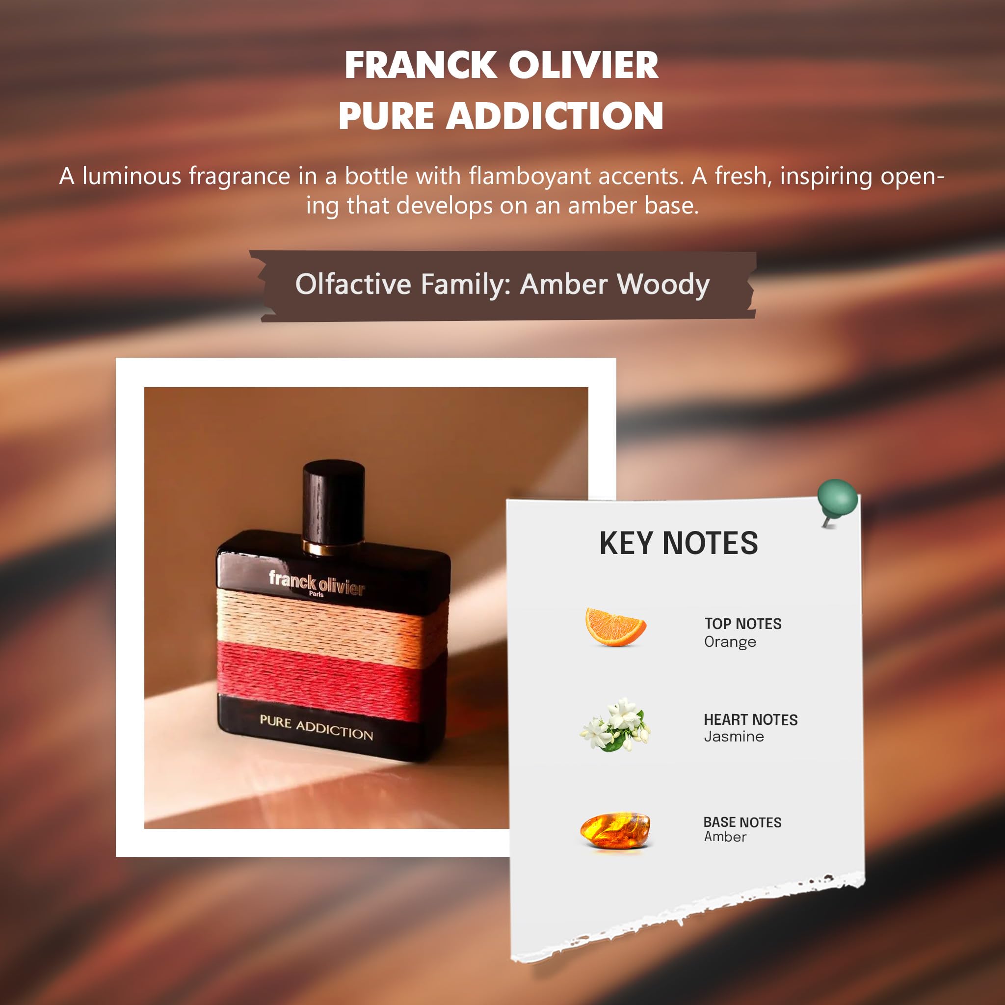 Foto 5 pulgar | Perfume Franck Olivier Pure Addiction Eau De Parfum 100 ml - Venta Internacional