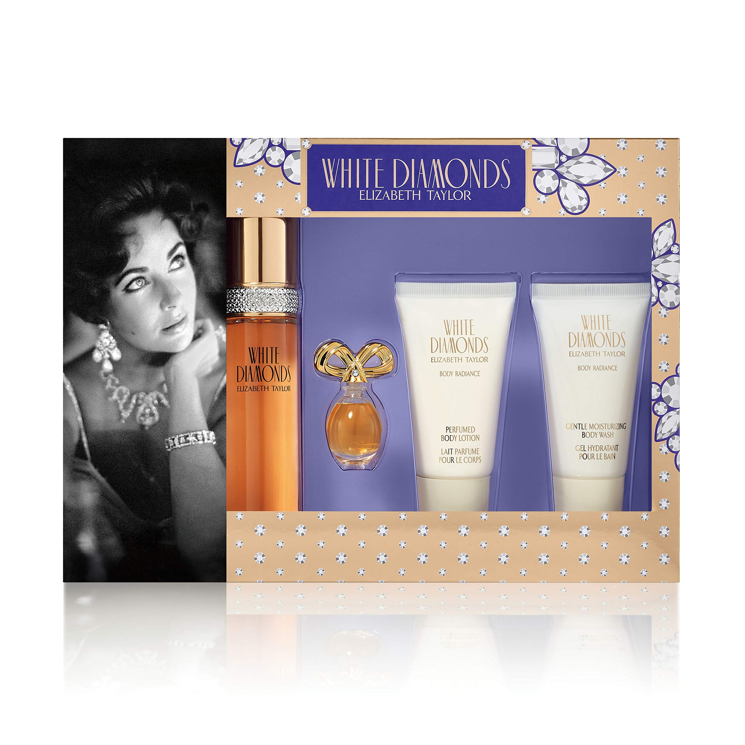 Foto 2 pulgar | Set De Regalo De Perfume Elizabeth Taylor White Diamonds 50 Ml Edt - Venta Internacional.
