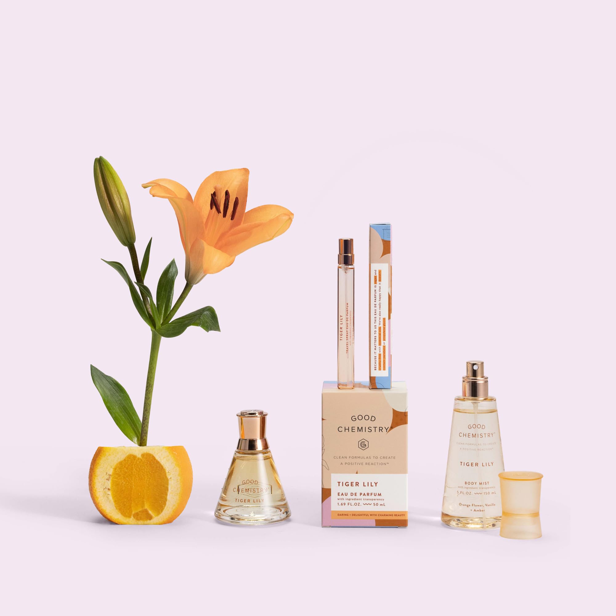 Foto 3 pulgar | Bruma Corporal Good Chemistry Tiger Lily Con Flor De Naranja  125 Ml - Venta Internacional.