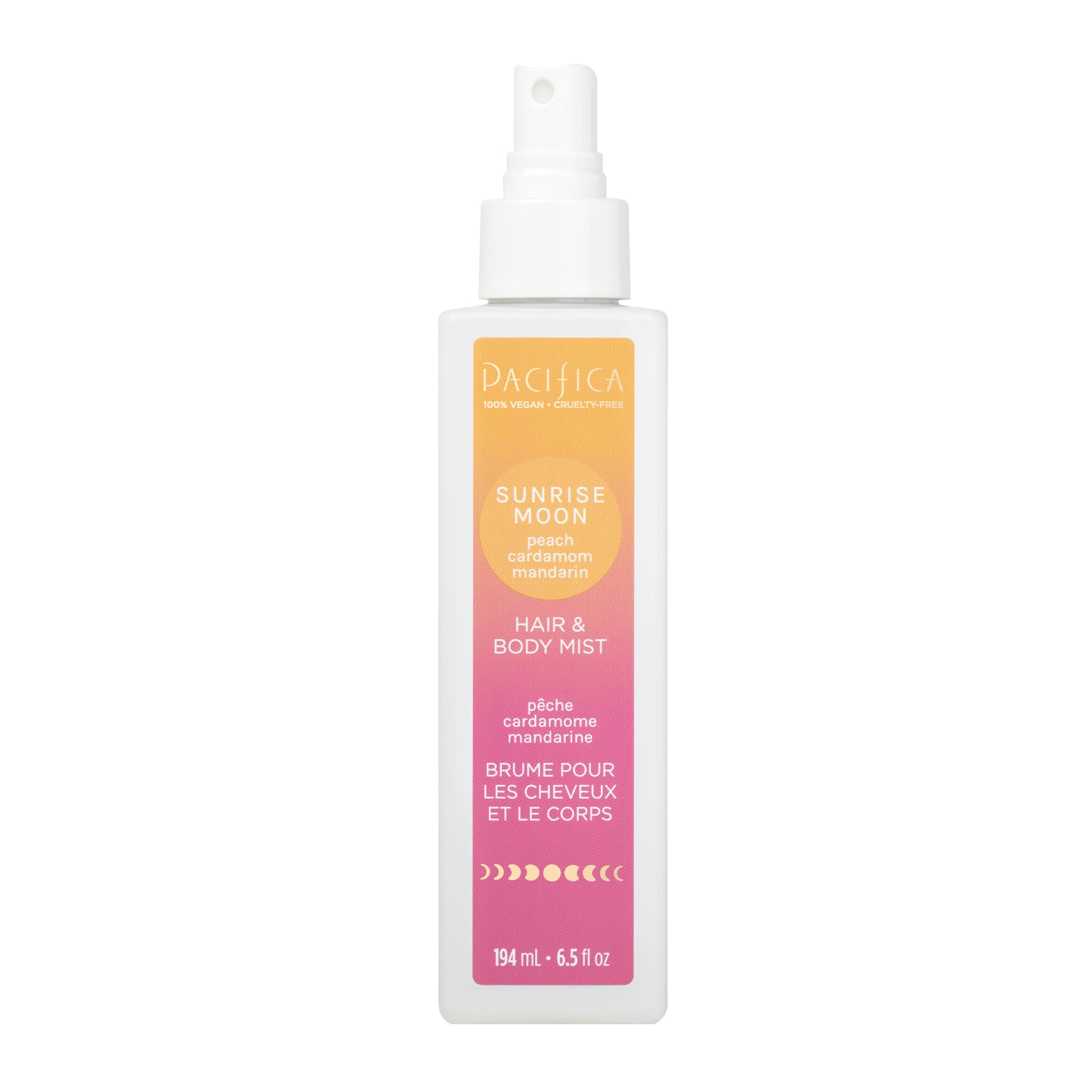 Perfume Para El Cabello Y Spray Corporal Pacifica Sunrise Moon Vegan - Venta Internacional.