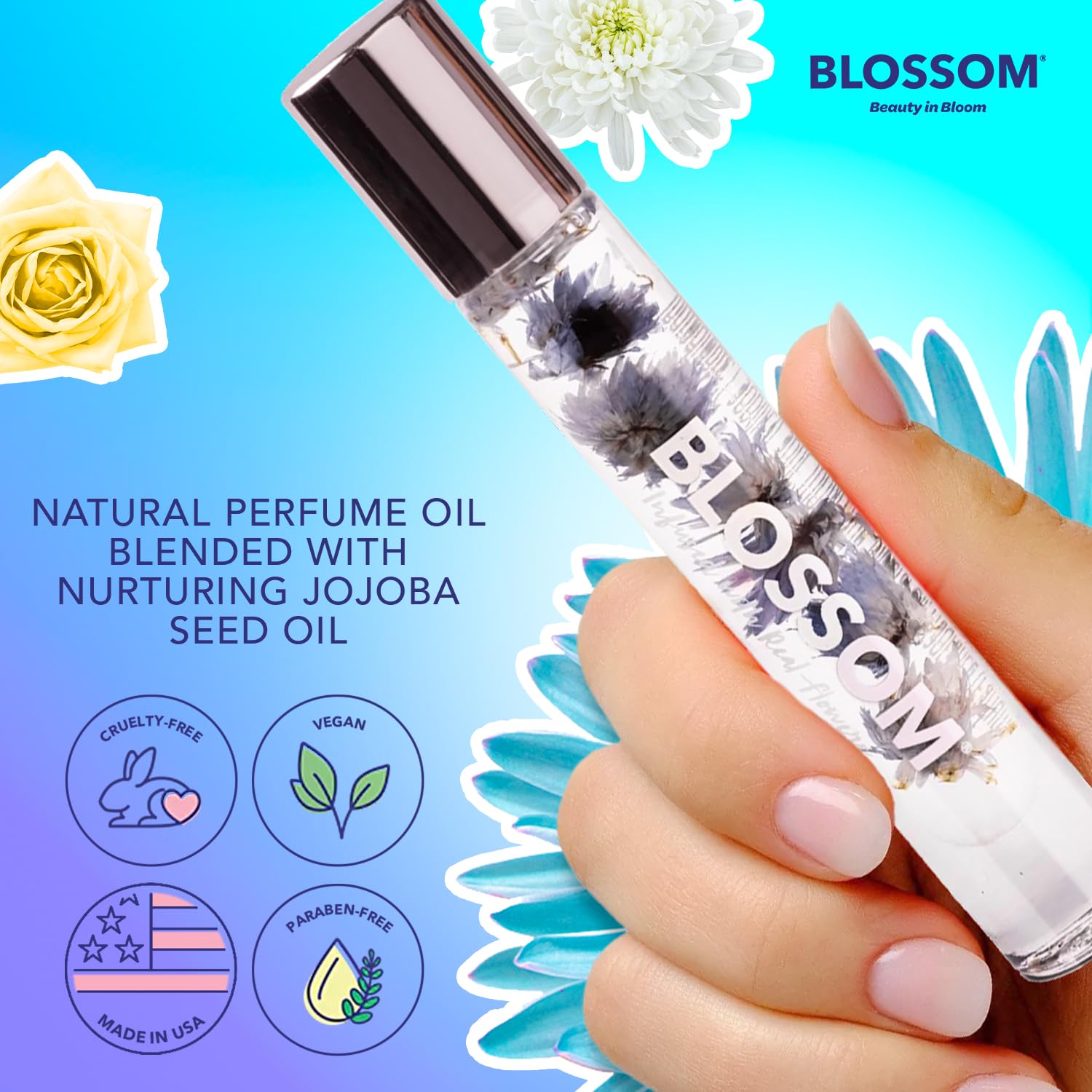 Foto 5 pulgar | Aceite Roll-On Rollerball de Perfume Blossom 5,9 ml con Vainilla y Ámbar - Venta Internacional