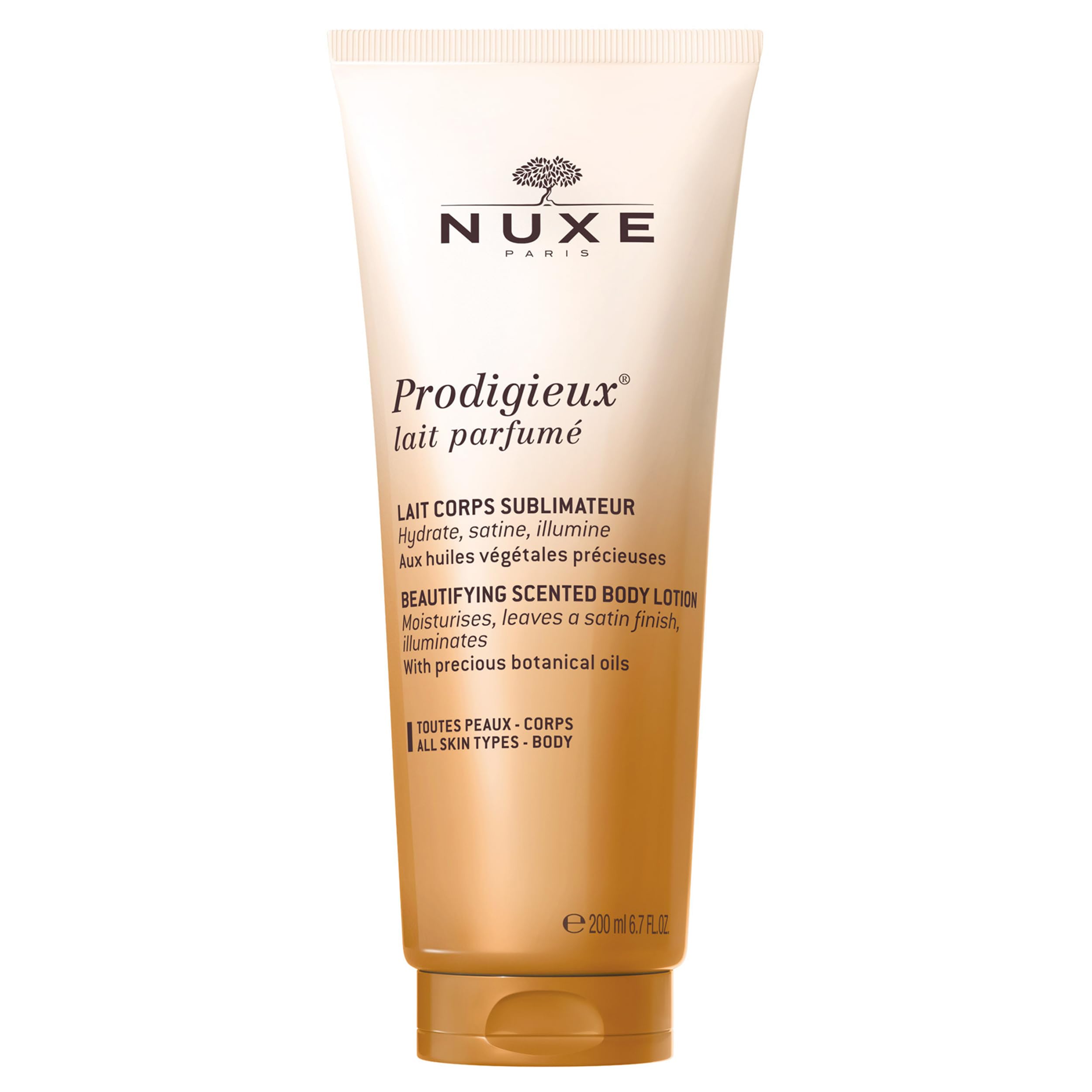 Loción Corporal Nuxe Prodigieux Con Aceite De Coco, Argán Y Almendras 200 Ml - Venta Internacional.