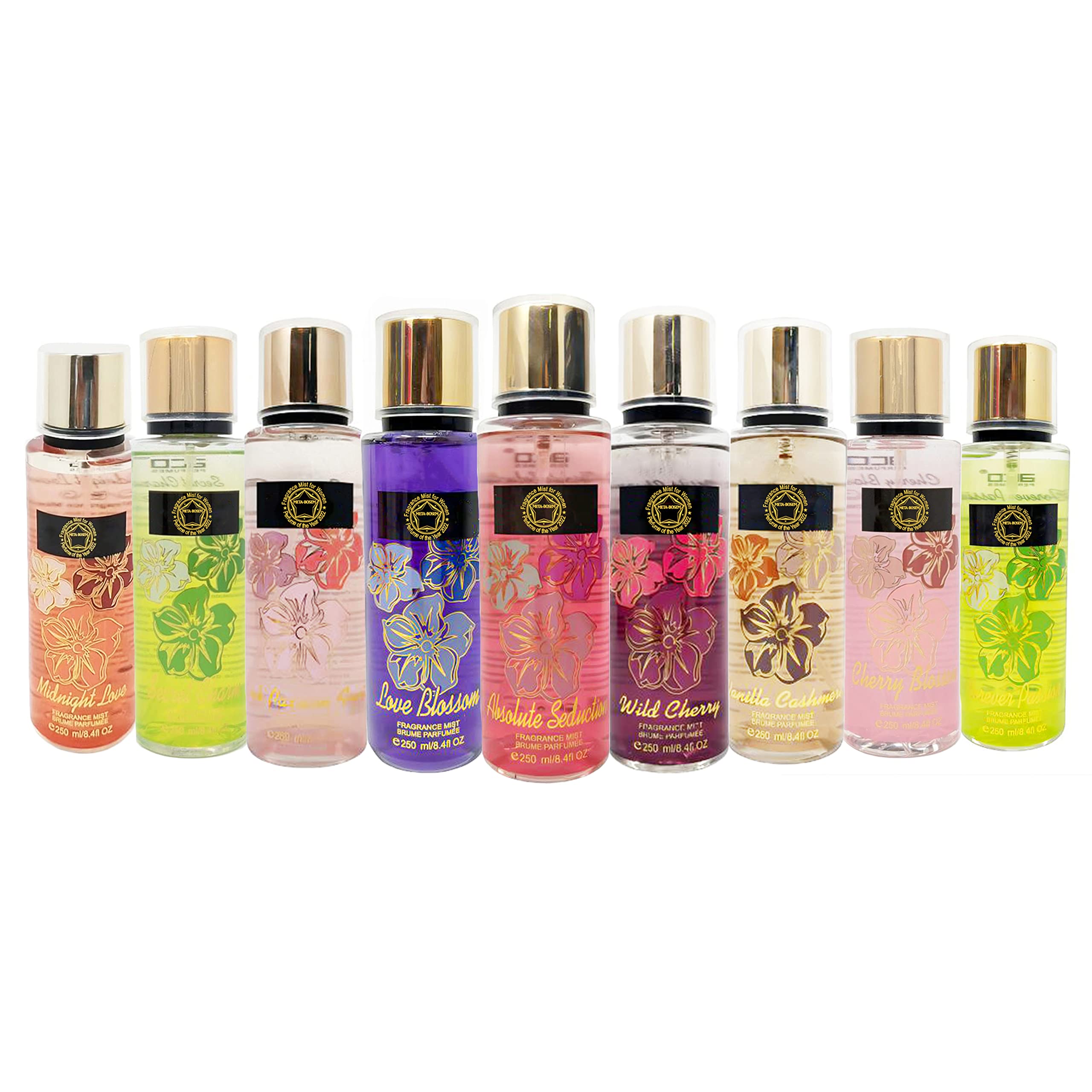 Foto 1 | Spray Corporal Fragrance Mist Meta-bosem Para Mujer, 250 Ml (7 Botellas) - Venta Internacional.