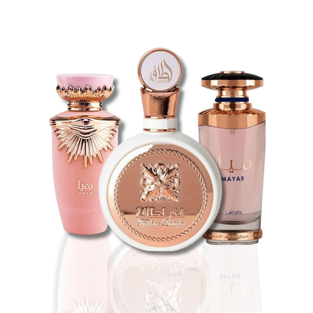 Foto 2 pulgar | Set De Perfume Lattafa Para Mujer 100 Ml (haya, Fakhar, Mayar) - Venta Internacional.