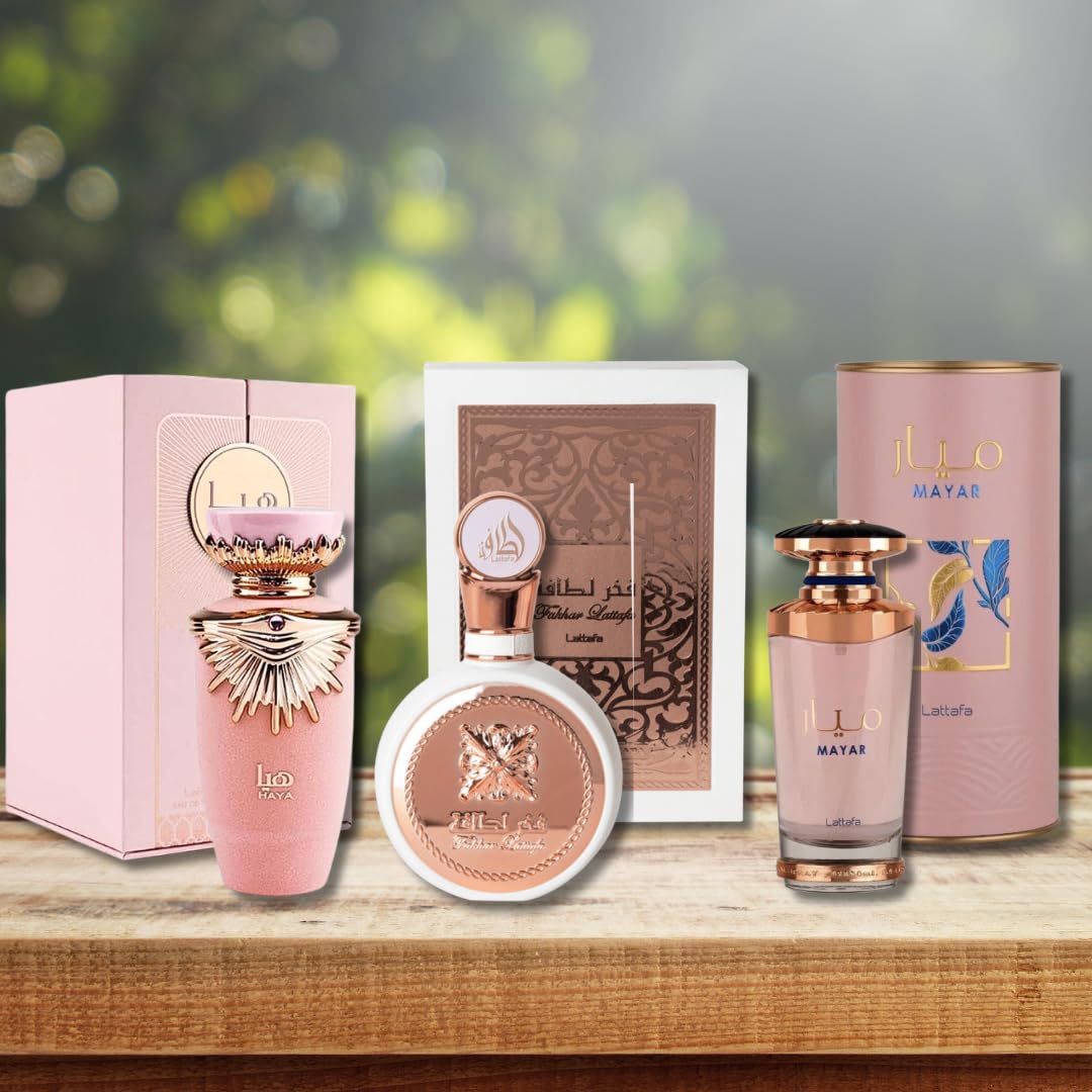 Foto 3 pulgar | Set De Perfume Lattafa Para Mujer 100 Ml (haya, Fakhar, Mayar) - Venta Internacional.