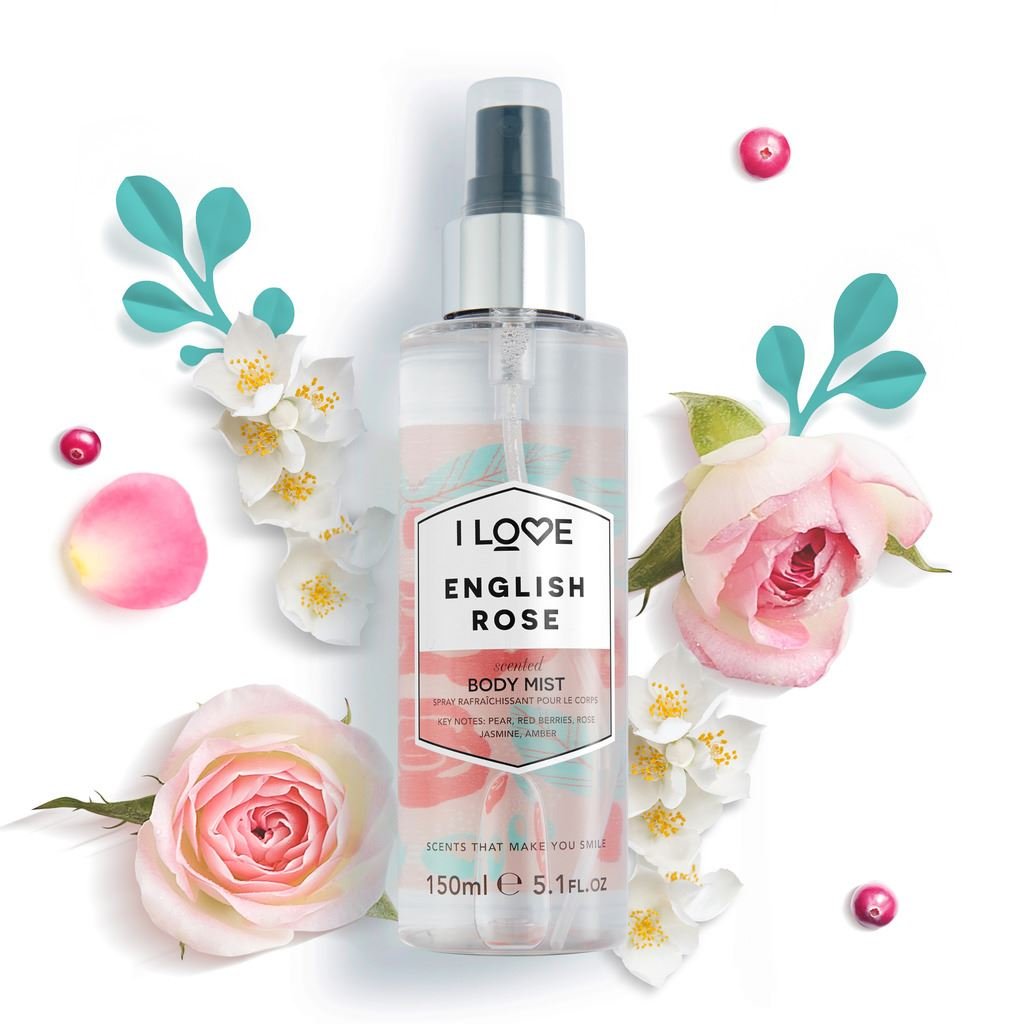 Foto 4 pulgar | Perfume Body Mist I Love English Rose con Aroma a Rosa Inglesa 150 ml con Extractos Naturales - Venta Internacional
