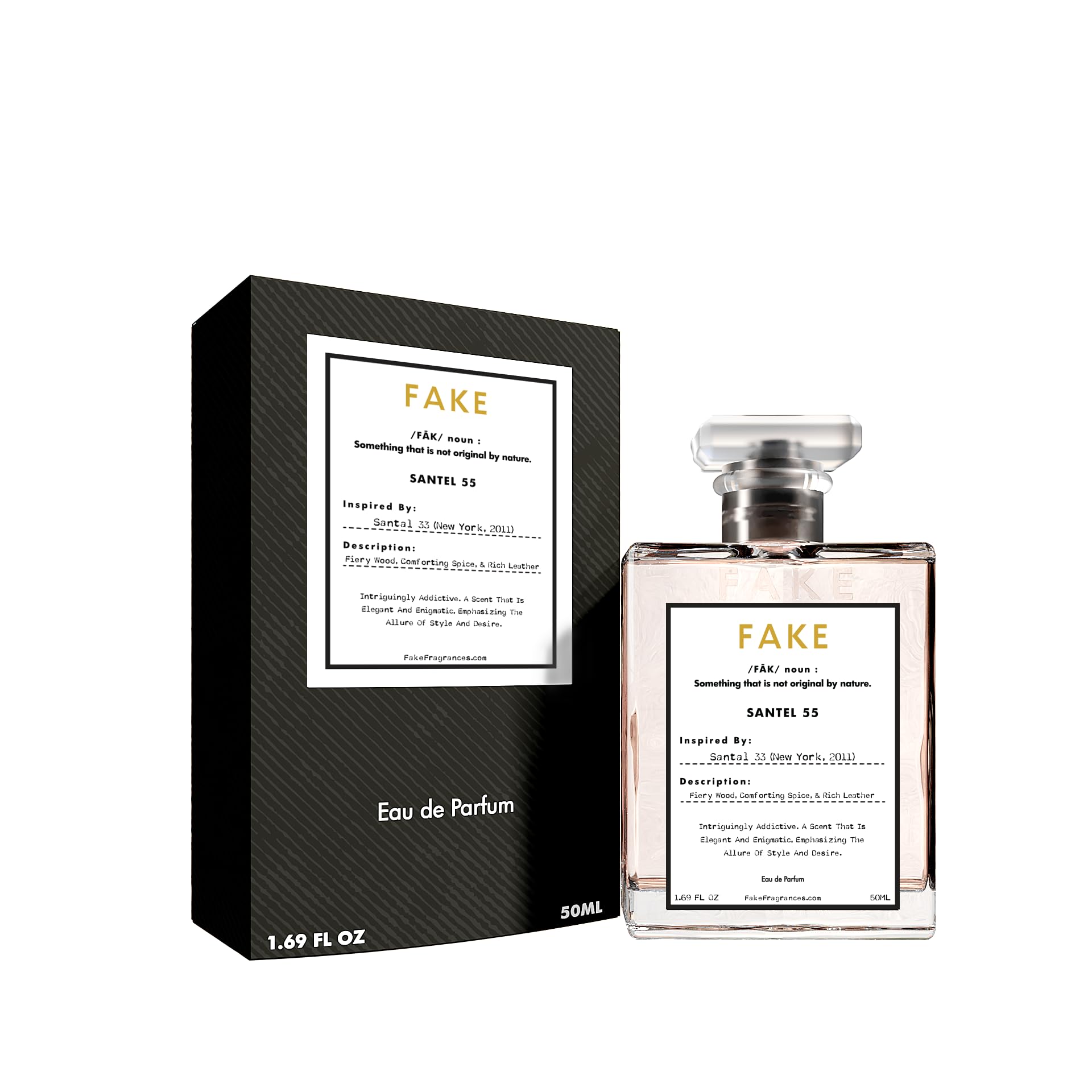 Foto 2 pulgar | Perfume Fake Santal 55 50 Ml Con Canela Y Vainilla Unisex - Venta Internacional
