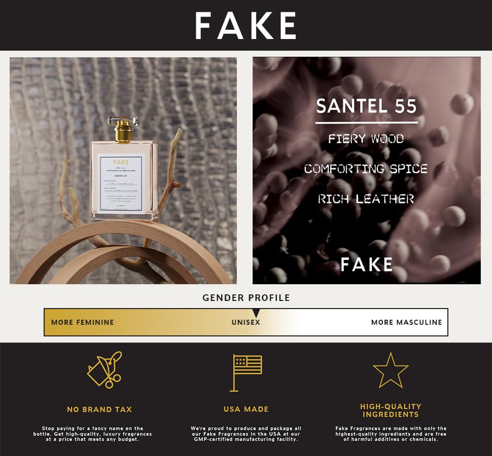 Foto 6 pulgar | Perfume Fake Santal 55 50 Ml Con Canela Y Vainilla Unisex - Venta Internacional