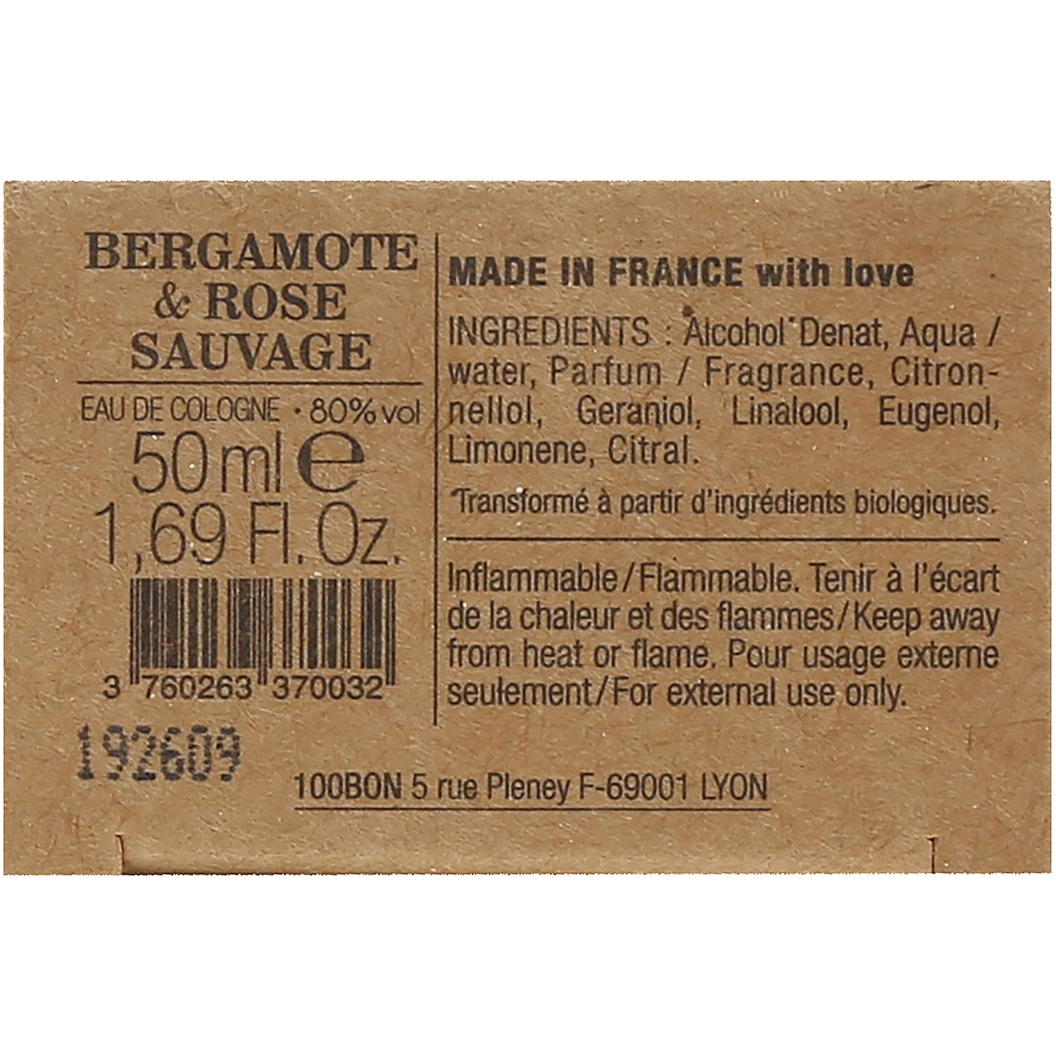 Foto 7 | Perfume 100bon Bergamote & Rose Sauvage 50 Ml Para Mujeres Y Hombres - Venta Internacional.