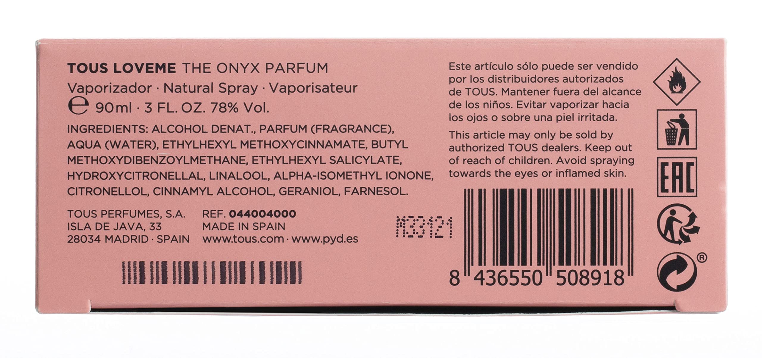 Foto 4 pulgar | Perfume Tous Loveme Onyx Eau De Parfum 90 Ml Para Mujer - Venta Internacional.