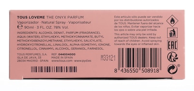 Foto 3 | Perfume Tous Loveme Onyx Eau De Parfum 90 Ml Para Mujer - Venta Internacional.