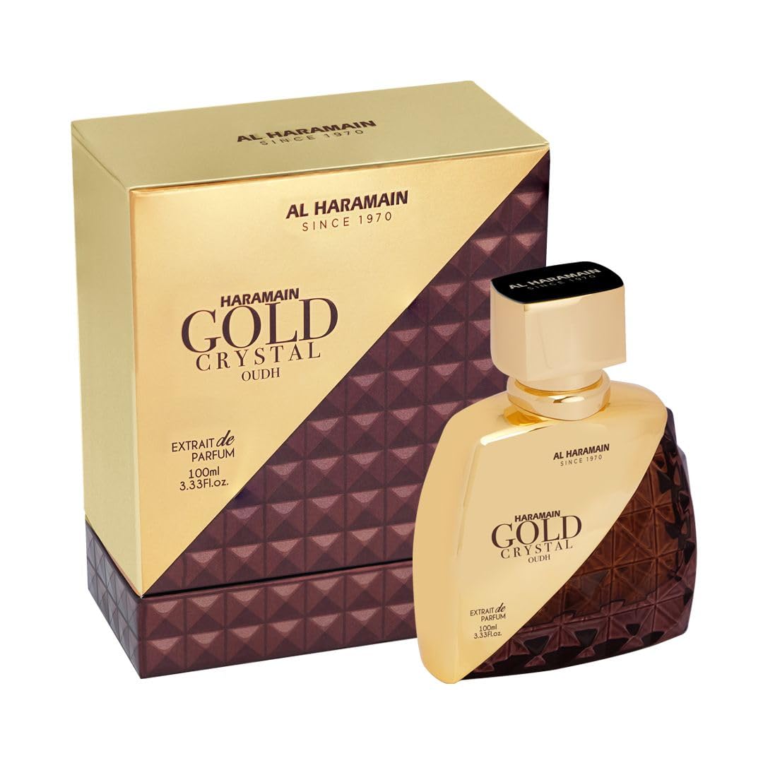 Perfume Al Haramain Gold Crystal Oudh Extrait De Parfum 100 Ml - Venta Internacional.