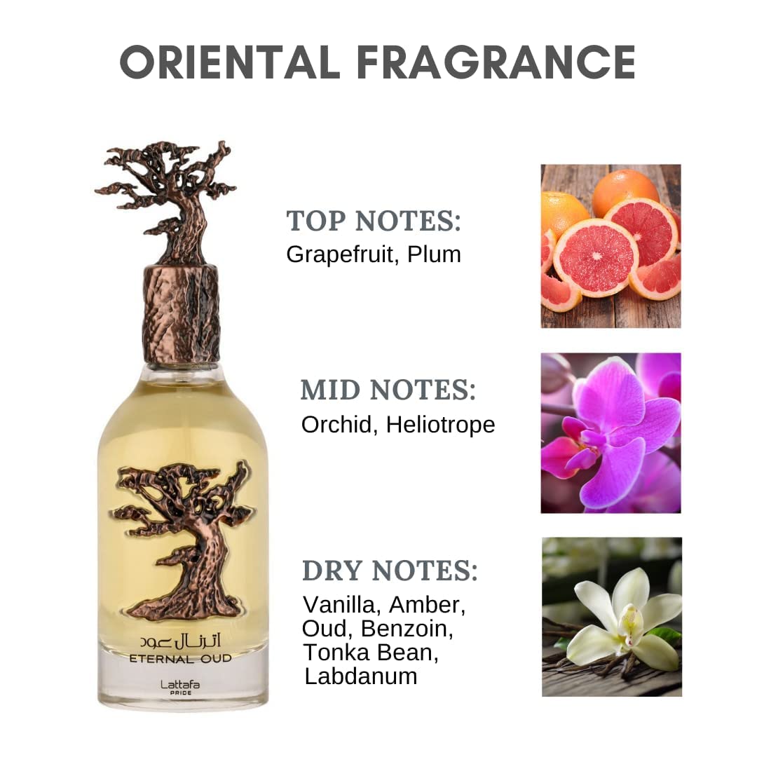 Foto 3 pulgar | Perfume Lattafa Perfumes Eternal Oud, Perfume, 100 Ml - Venta Internacional.
